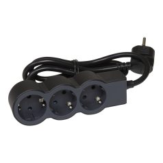   Legrand 694561 Elosztósor Standard 4x2P+F, 3 m vezetékkel, fehér-szürke