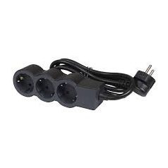   Legrand 694568 Elosztósor Standard 3x2P+F, 5 m vezetékkel, fekete