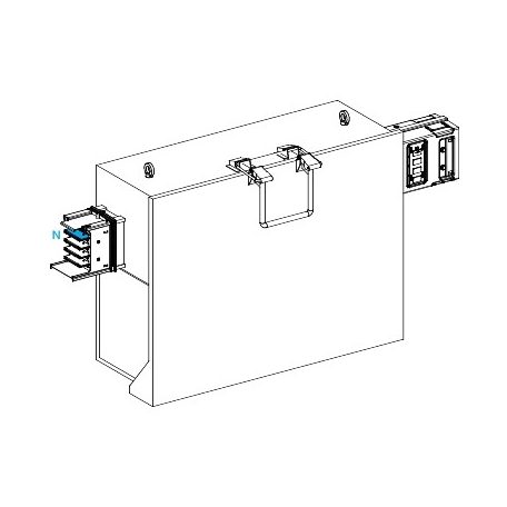 Schneider KSB630SE4 Leágazódoboz, 630 A, T2 biztosítókhoz