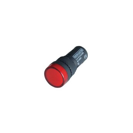 Tracon LJL16-RE LED-es jelzőlámpa 16 mm piros 230V AC/DC