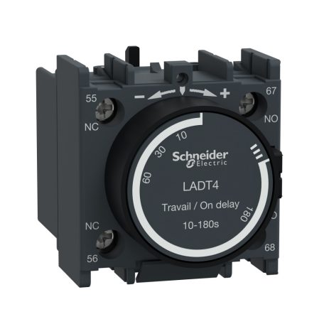 Schneider LADT4 Behúzáskésleltető segédérintkező blokk, 10…180s, csavaros csatlakozás