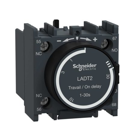 Schneider LADT2 Behúzáskésleltető segédérintkező blokk, 0,1…30s, csavaros csatlakozás
