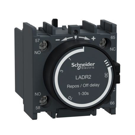 Schneider LADR2 Ejtéskésleltető segédérintkező blokk, 0,1…30s, csavaros csatlakozás