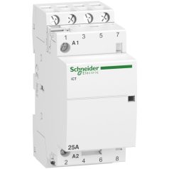   Schneider A9C20834 ACTI9 iCT25A kontaktor, 50Hz, 4NO, 230-240VAC