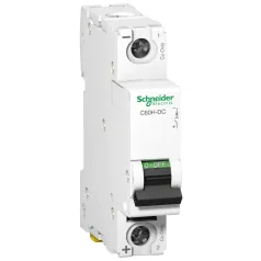   Schneider A9N61502 ACTI9 C60H-DC kismegszakító, 1P, C, 2A, 250VDC 