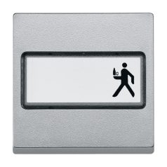   Schneider MTN433360 Merten-system M billentyű aluminium, feliratmező #