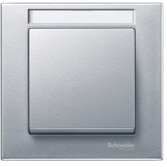   Schneider MTN476160 Merten M-Plan keret 1-es aluminium, feliratozható #