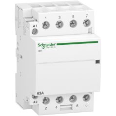   Schneider A9C20864  ACTI9 iCT63A kontaktor, 50Hz, 4NO, 220-240VAC