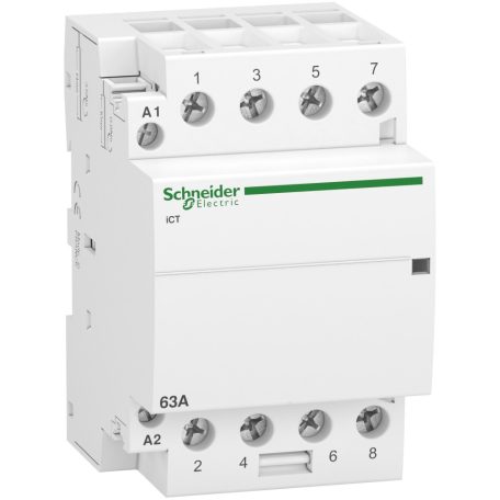 Schneider A9C20864  ACTI9 iCT63A kontaktor, 50Hz, 4NO, 220-240VAC