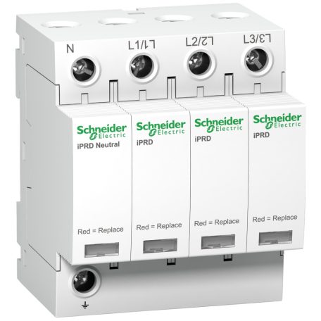 Schneider A9L40600 ACTI9 iPRD túlfeszültség-korlátozó, cserélhető betéttel 40kA, 3P-N, 350V
