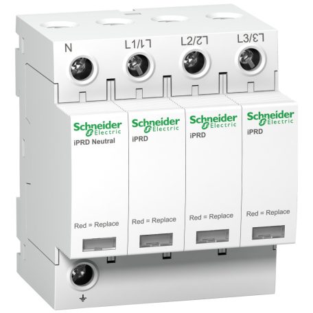 Schneider A9L40601 ACTI9 iPRD túlfeszültség-korlátozó,cserélhető betéttel távjelzéssel,40kA,3P-N,350