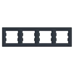 Schneider EPH5800471 Asfora keret 4-es vízszintes antracit