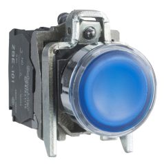 Schneider XB4BW36M5 nyomógomb LED-es kék