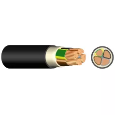 NYY-J 5x50 mm2 RM erőátviteli fekete kábel 0,6/1kV