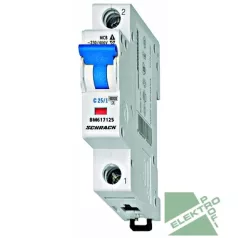 SCHRACK BM617125 Kismegszakító 1P/ 25A/C 6kA