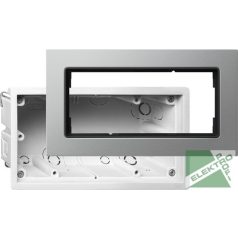 GIRA 2886203 E22 keret 2-es alumínium beépítő dobozzal #