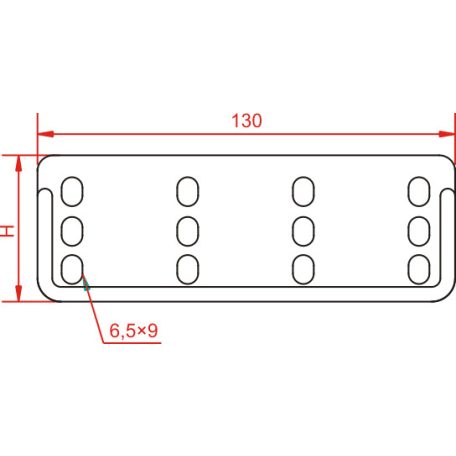 BAKS 860700 LPOPH60N Toldó tűzálló tálcához 60 mm egyenes