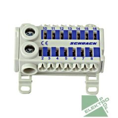 SCHRACK IK021078 N kapocs blokk,2x25+14x6 kék