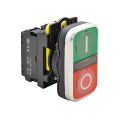 Tracon NYG3-DL1 Világító BE-KI nyomógomb I-O zöld-piros