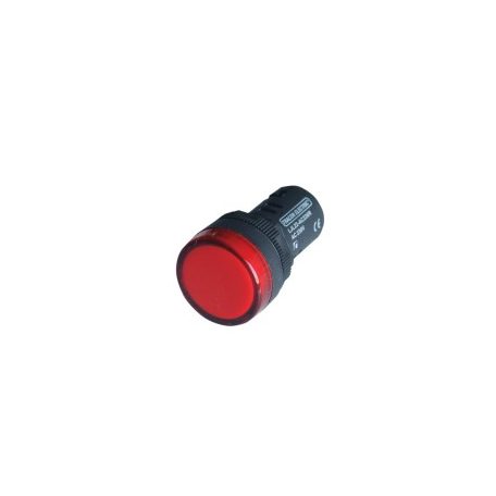 Tracon LJL22-RE LED-es jelzőlámpa 22 mm piros 230 V