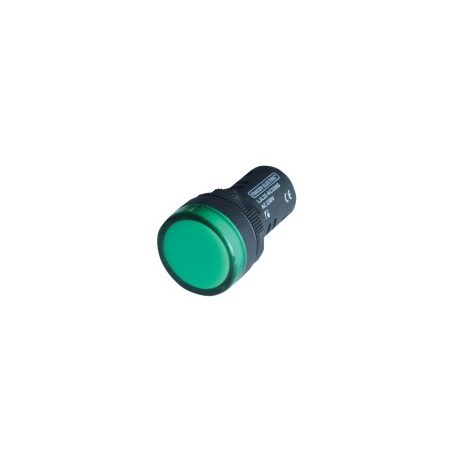 Tracon LJL22-GE LED-es jelzőlámpa 22 mm zöld 230 V