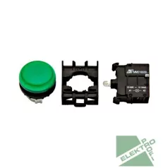 SCHRACK MM900007 Jelzőlámpa komplett 24V zöld 22mm-es lapos