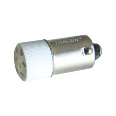 Tracon NYGL-ACDC24W Jelzőizzó LED 24VAC/DC Ba9s fehér