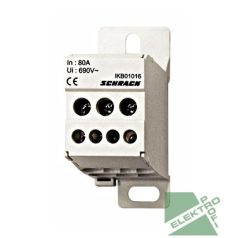   SCHRACK IKB01016 Csatlakozó blokk, 1 pólusú 80A be 1x16mm2, ki 2x16mm2