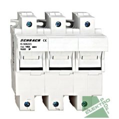   SCHRACK IS506223 Biztosító szakaszoló kapcsoló 3 pólus 100A 22x58