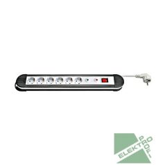   SCHRACK Q7110088 Elosztó 6-os kapcsoló 16A 3600W 1,4m-es kábel