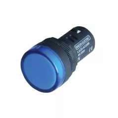 Tracon LJL22-BE LED-es jelzőlámpa 22 mm kék 220 V