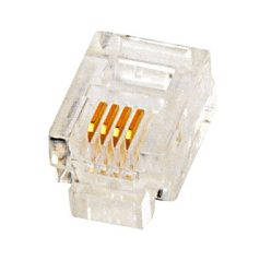   SCHRACK HJ11L6P4LC RJ11 csatlakozódugó telefon 6P4C préselhető