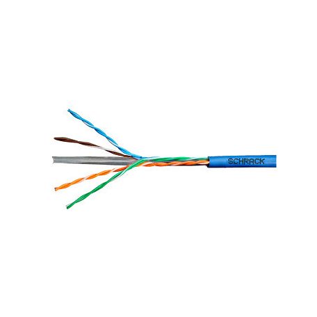 SCHRACK HSEKU423P1 U/UTP Cat6 kábel 4x2xAWG23/1 PVC kék