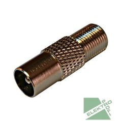   SCHRACK HS4HFBIS-1 S4H koax adapter F csatlakozó IEC dugó, 10 db