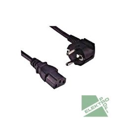 SCHRACK Q7130059 Hálozati kábel C13 fekete 3m