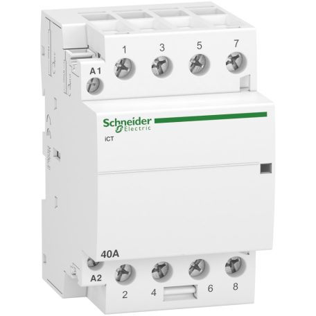 Schneider A9C20844 ACTI9 iCT40A kontaktor, 50Hz, 4NO, 220-240VAC