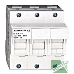   SCHRACK IS506143 Biztosító szakaszoló kapcsoló 3 pólus 50A 14x51