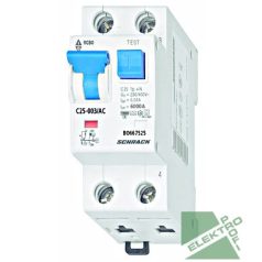 SCHRACK BO667616 LS-FI vezérelt 1+N C16A 30mA/A 6kA