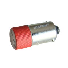 Tracon NYGLACDC24R LED-es jelzőizzó 24 V piros