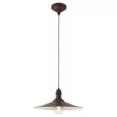   Eglo 49456 függeszték lámpatest 1x60W E27 antik barna STOCKBURY