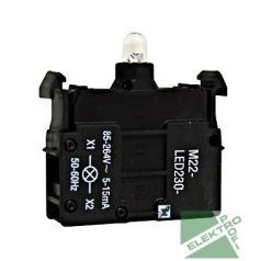 SCHRACK MM216563 LED elem fehér 230V AC front LED 85-264V AC