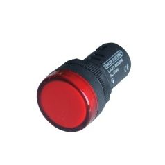 Tracon LJL22-RC LED-es jelzőlámpa 22 mm piros 24V AC/DC