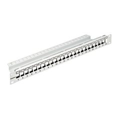   SCHRACK HSER0240GP Patch panel 24xRJ45 aljzatmodul üres 1U RAL7035 19"