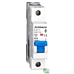 SCHRACK AM617102 Kismegszakító 1P/ 2A/C AMPARO 6kA