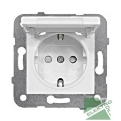 SCHRACK EV101005 Dugalj gyer.véd.+csapófedél rugós, fehér