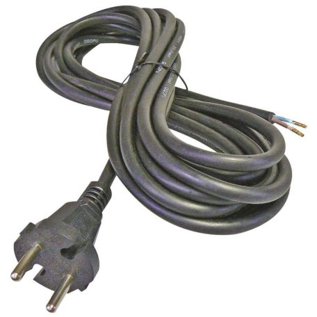 EMOS S03350 Bekötő kábel, gumikábel dugvillával 5 méter 2x1,5mm2 fekete gumi