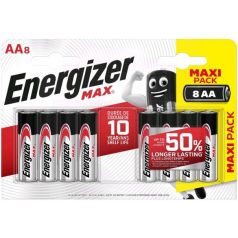 Energizer Max 8AA Elem ceruza AA 1,5V BL8  (8 db /csomag)