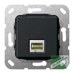 GIRA 569510 MJ RJ45 Cat 6A 10 GB Betét fekete matt