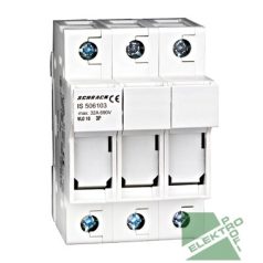 SCHRACK IS506103 Biztosítós szakaszoló kapcsoló, 10x38mm, 3 pólusú, 32A