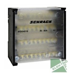   SCHRACK IKB04016 Csatlakozó blokk, 4 pólusú 80A, be 4x16mm, ki 4x(8x10)mm